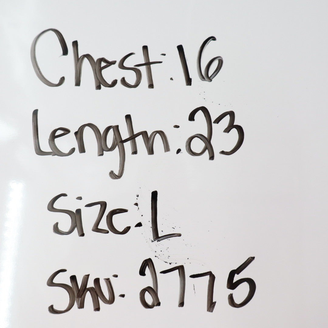 American Giant Black Ribbed Tank Top Size L Cotton Spandex Made in USA