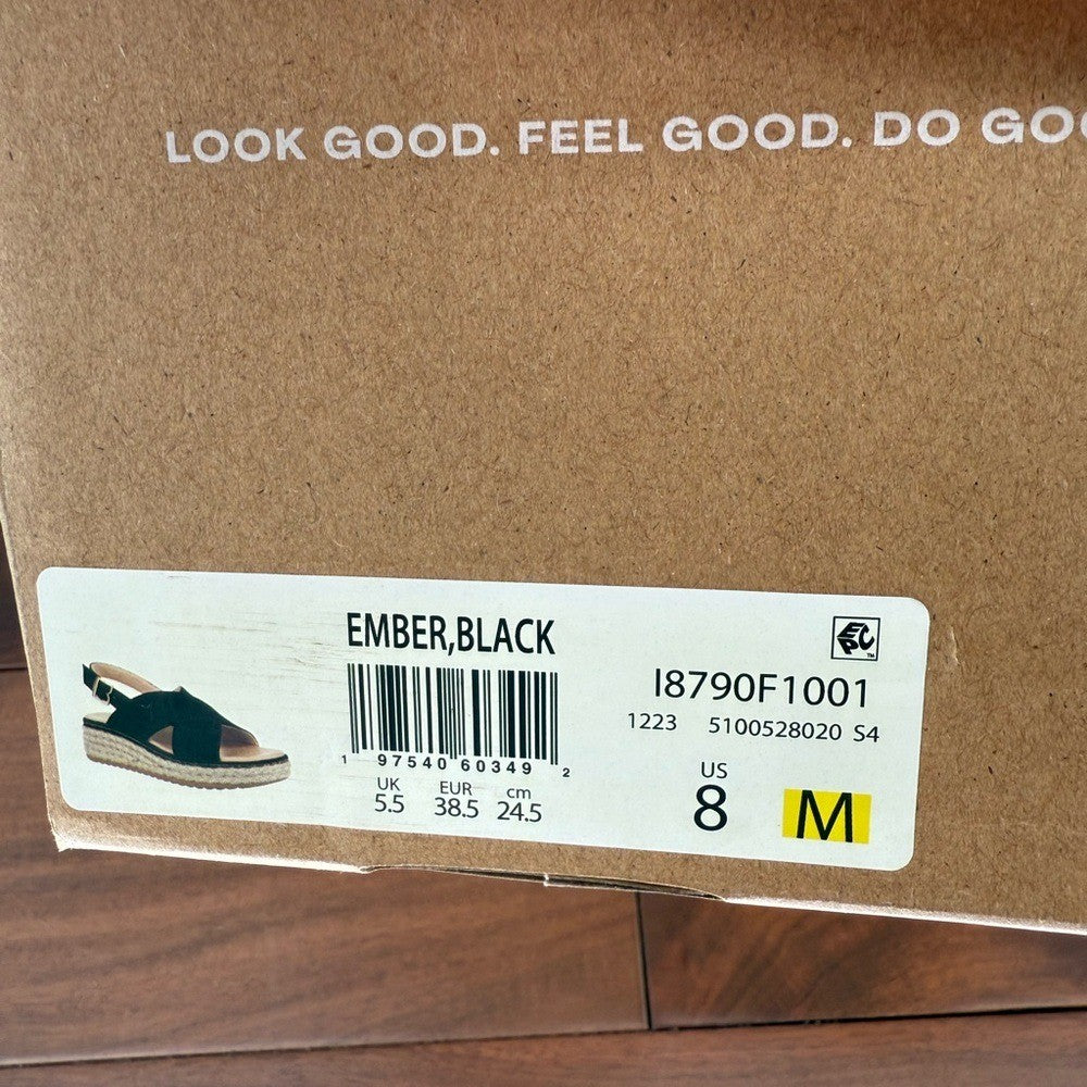 Dr. Scholl's Ember Espadrille Wedge Sandal Size 8