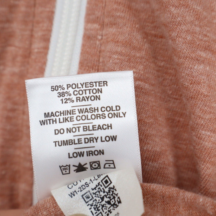 American Giant Women's Lightweight Full Zip Canyon Clay Heather Made In USA