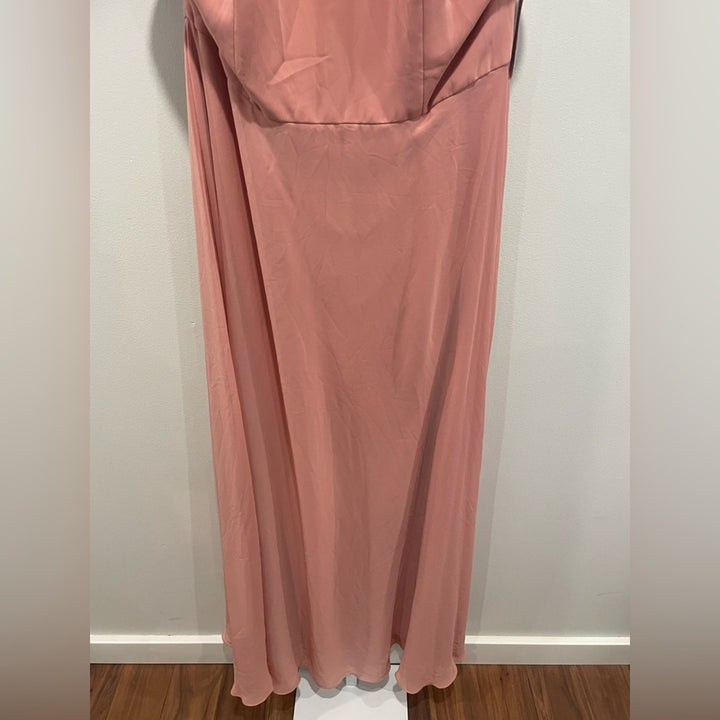 After Six High Neck Halter Backless Maxi Dress Size 14