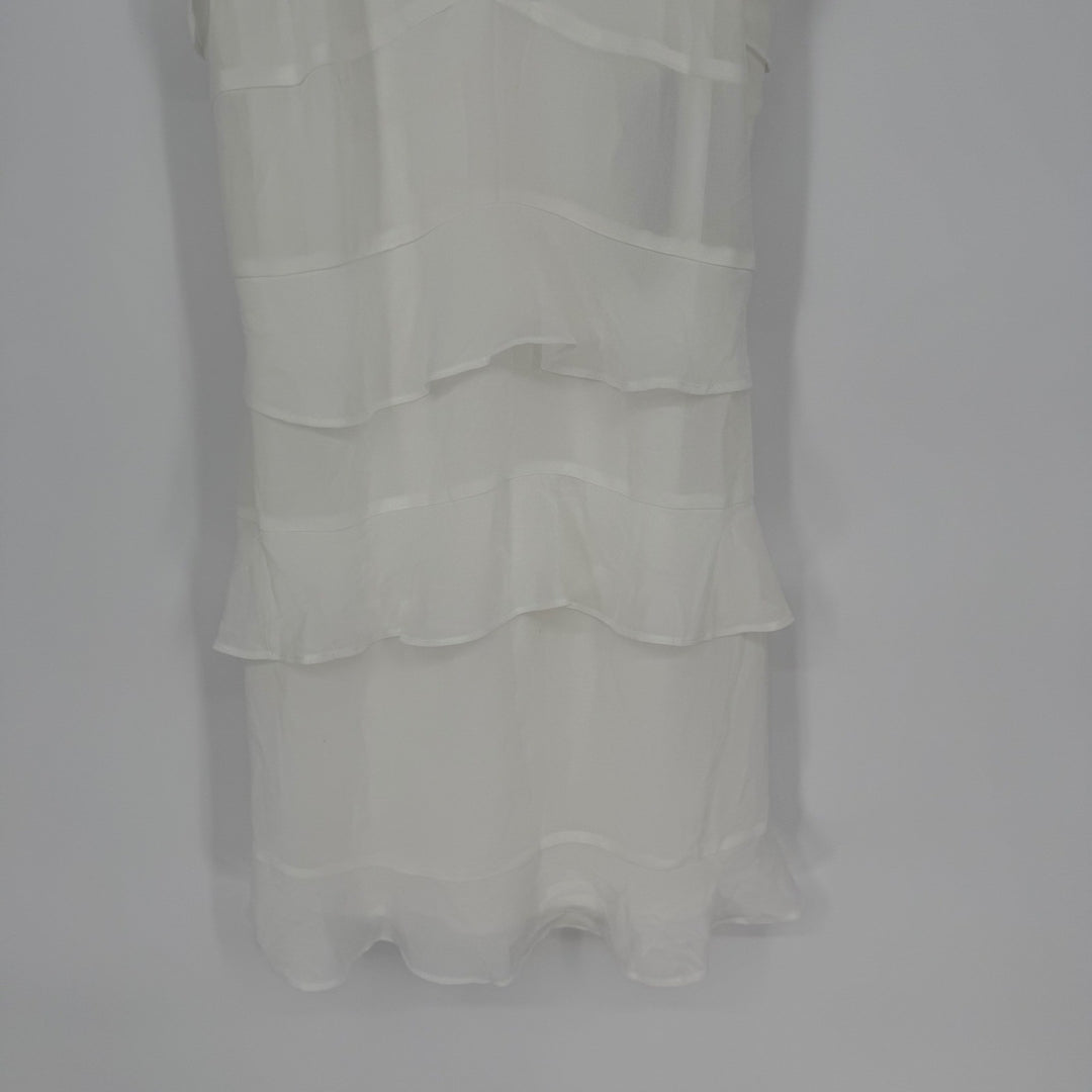 Lulus Terrifically Trendy White Tiered Ruffled Mini Dress Size XS
