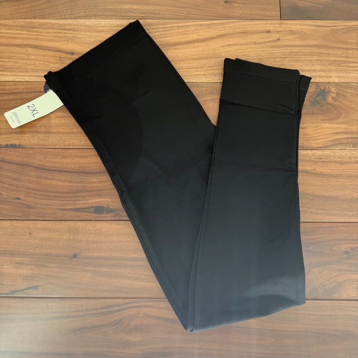 Empetua by Shapermint High Waisted Shaping Leggings Womens 2XL Black Seamless