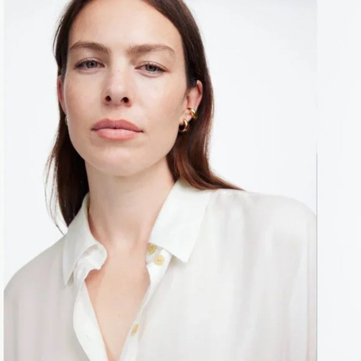 Madewell Relaxed Dolman Button-Up Shirt Size M