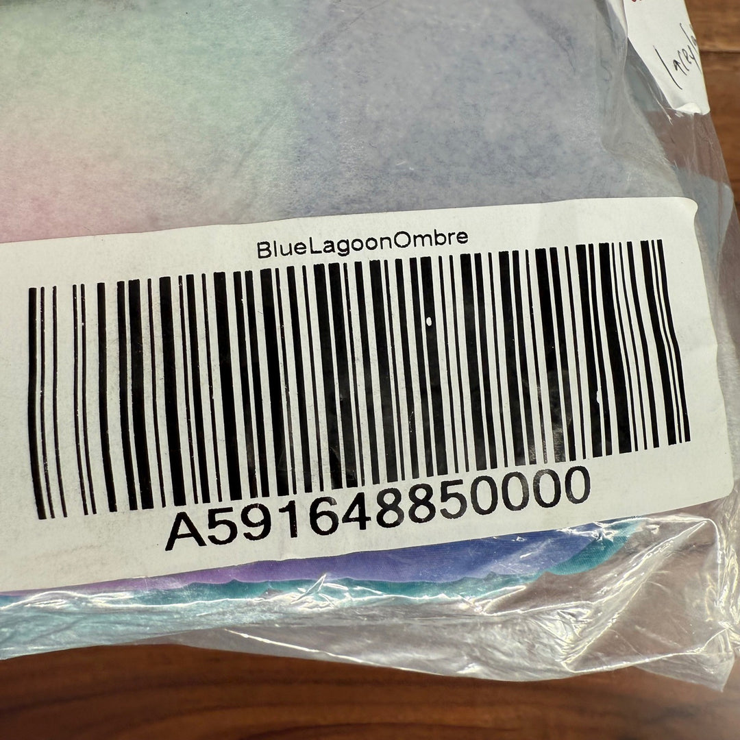 Think Royln Blue Lagoon Ombre Quilted Puffer Pouch RFID Protected