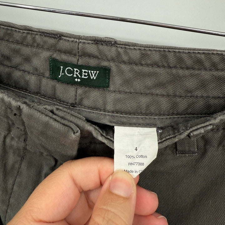J.Crew Womens's 100% Cotton Grey Pant Size 4