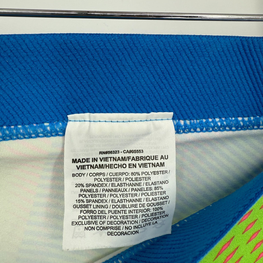 Nike Pro Hypercool Frequency Capri Leggings Womens Large Multicolor Swirl Print