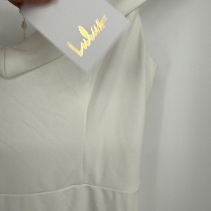 Lulus Arienne White Off-The-Shoulder Mermaid Maxi Dress Size L