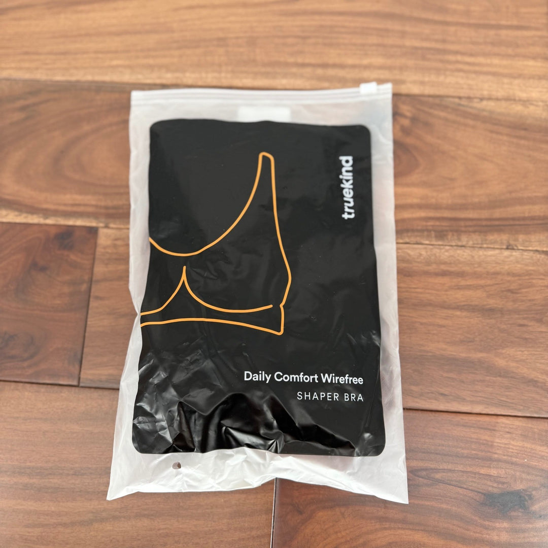 Truekind Daily Comfort Wirefree Shaper Bra Black Support Size 2XL