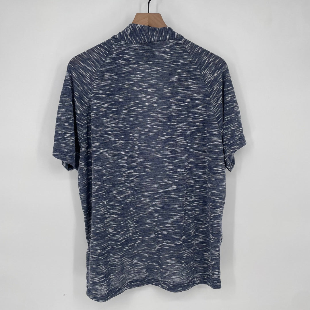 B Collection by Bobéau Blue Short Sleeve Open Front Cardigan Sweater Size S