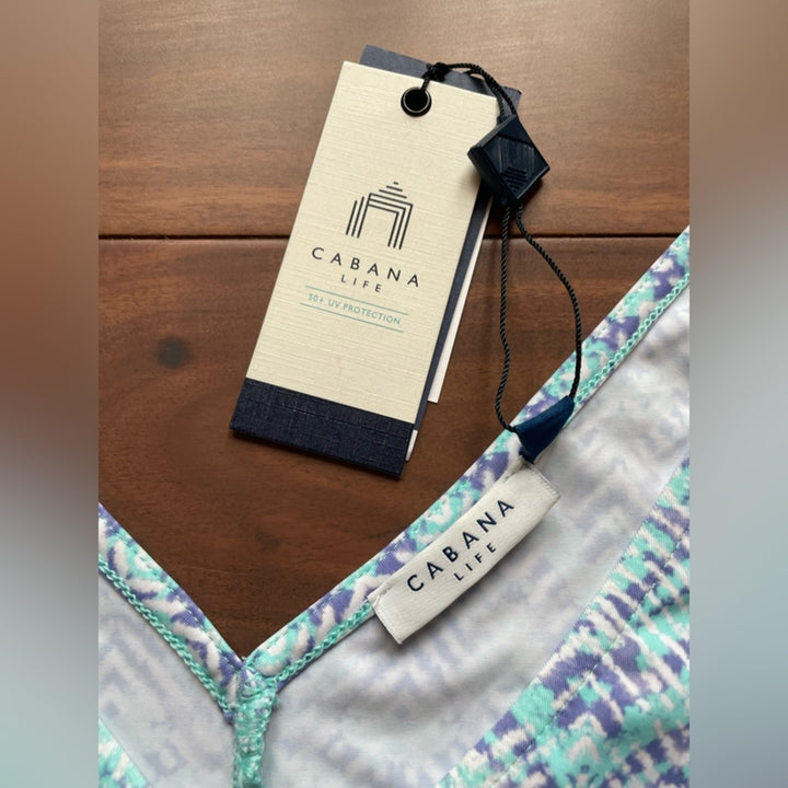 Cabana Life Crop Top With Tie Size M