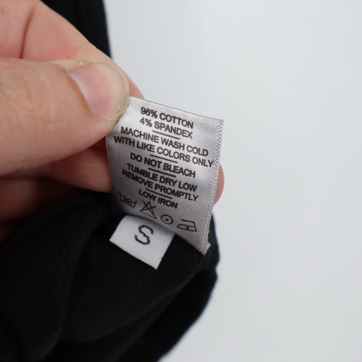 American Giant Classic Tank Top Black Ribbed Cotton Spandex Size S