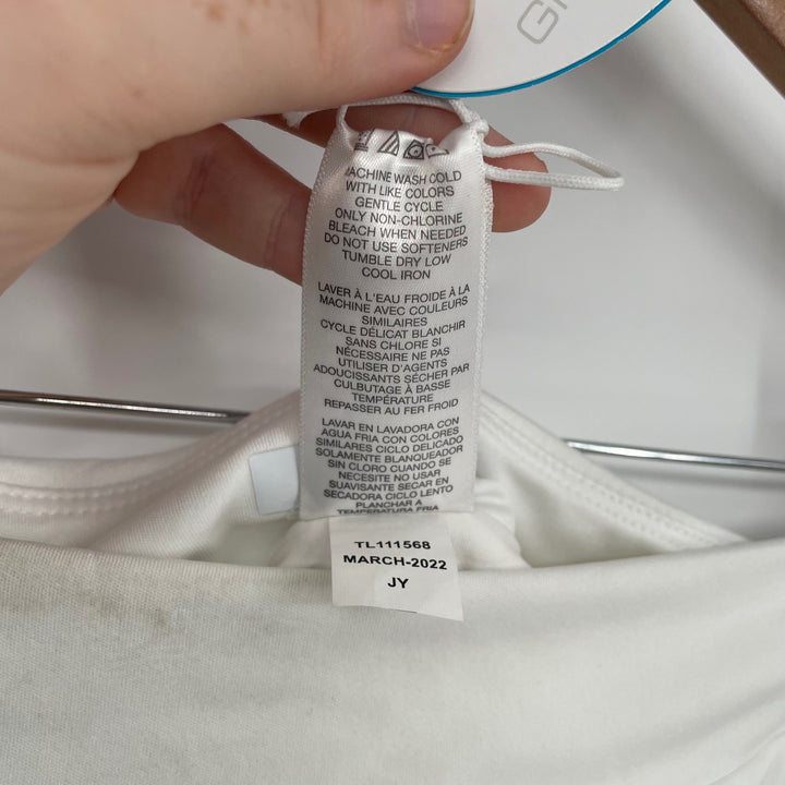 Greg Norman Womens White Golf Skort Crossover Flounce Pull On Size M