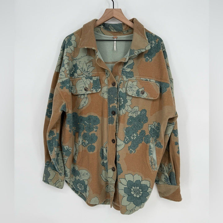 Free People Oversized Ruby Shirt Jacket Size M