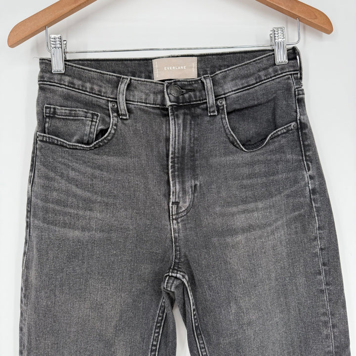 Everlane High Rise Authentic Stretch Black Wash Denim Jeans Size 28