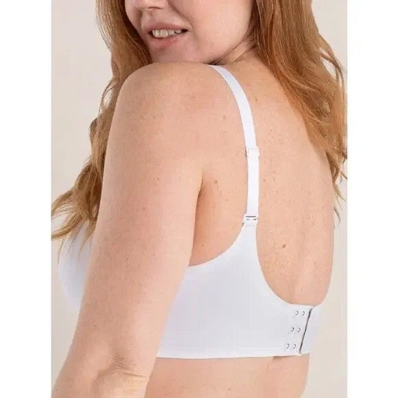 Shapermint Essentials Smoothing Comfort Wireless Bra White Size Medium