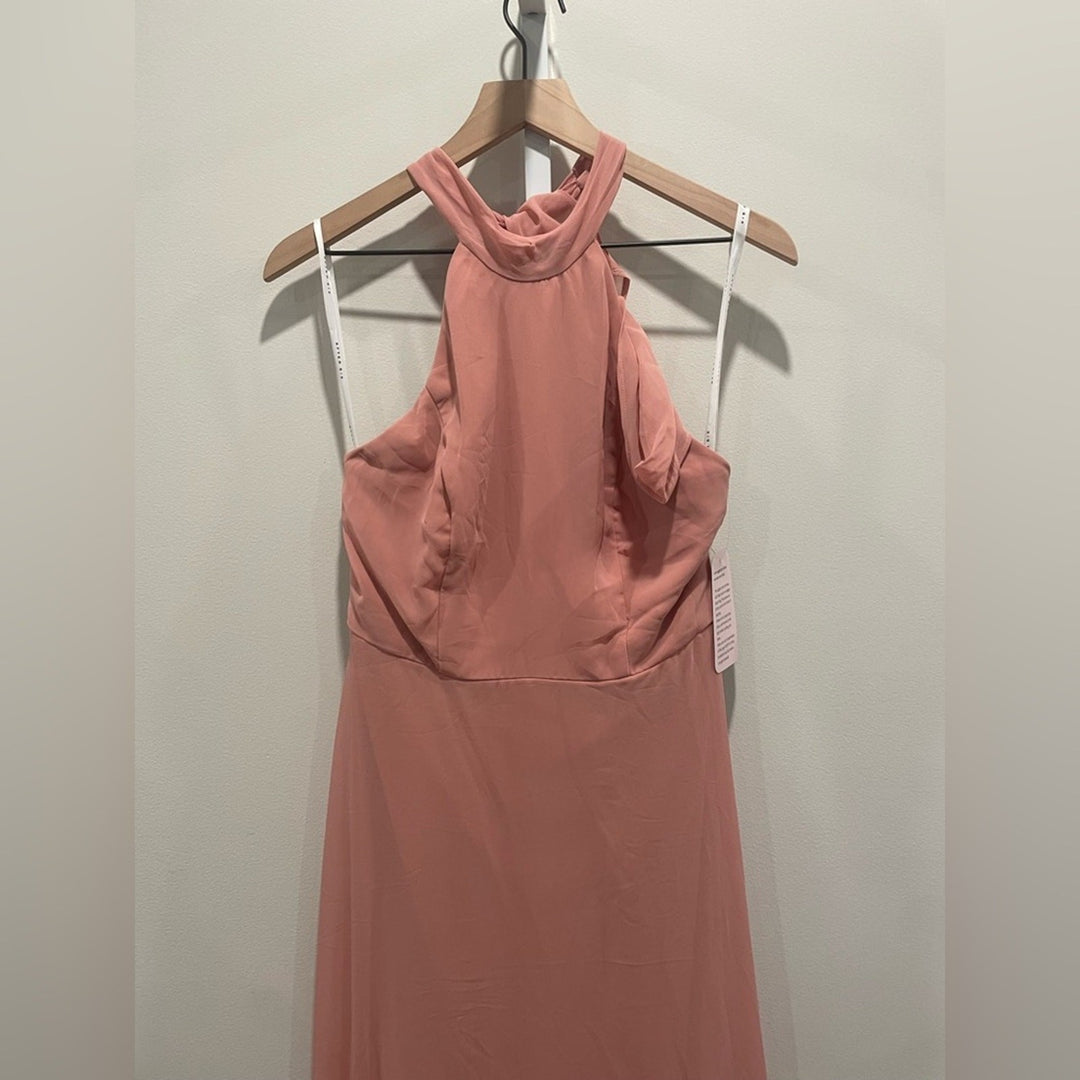 After Six High Neck Halter Backless Maxi Dress Size 8