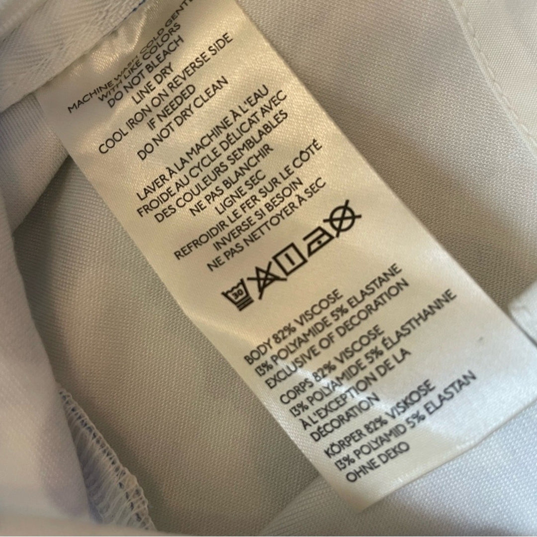 Maeve Square-Neck Peplum Tank Top Size XS