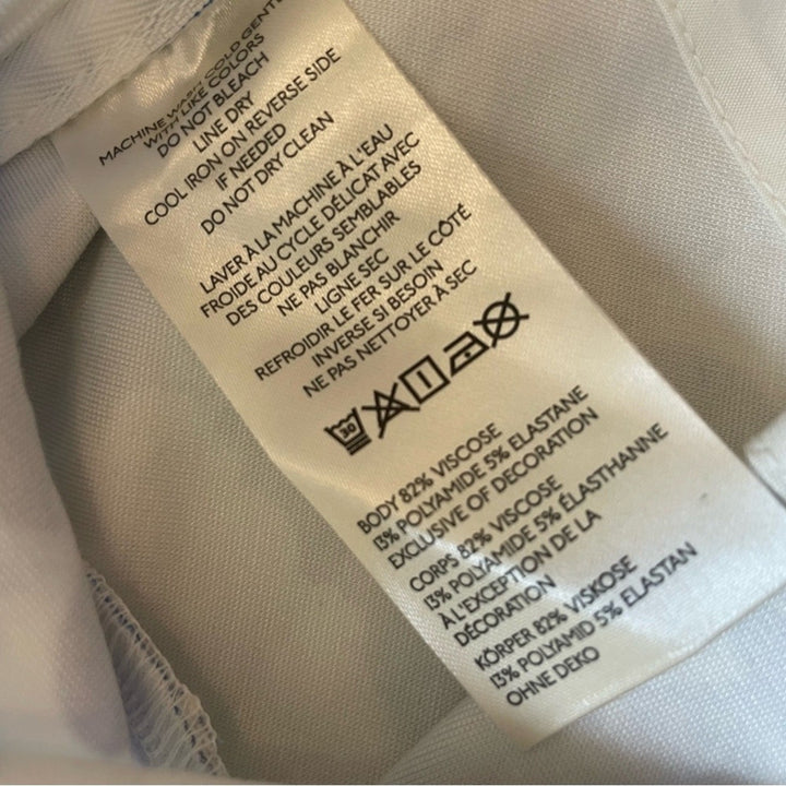 Maeve Square-Neck Peplum Tank Top Size XS