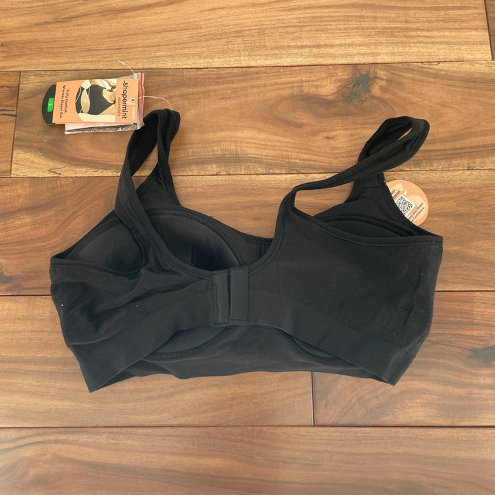 Shapermint Essentials Black Daily Comfort Wireless Shaper Bra Size L