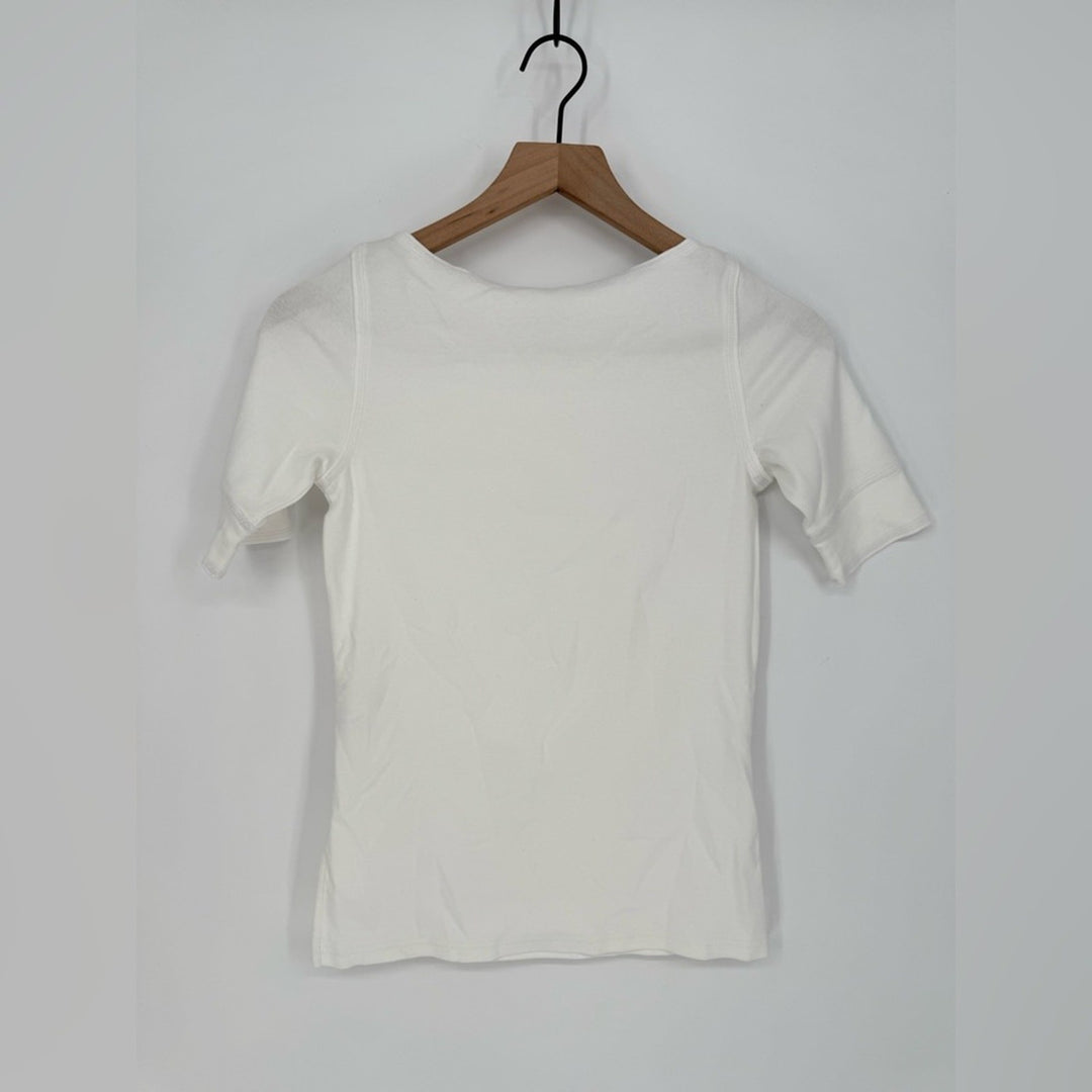 Madewell Elbow-Sleeve Boatneck Tee Size XXS