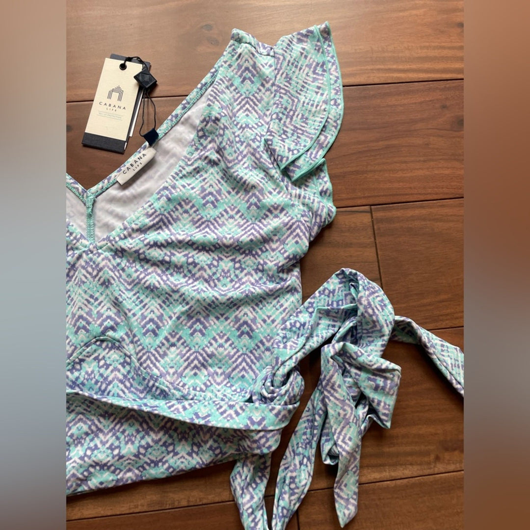 Cabana Life Crop Top With Tie Size M