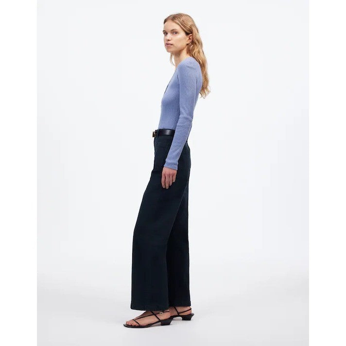 Madewell Emmett Wide Leg Crop Utility Pants Workwear High Rise Size 31T
