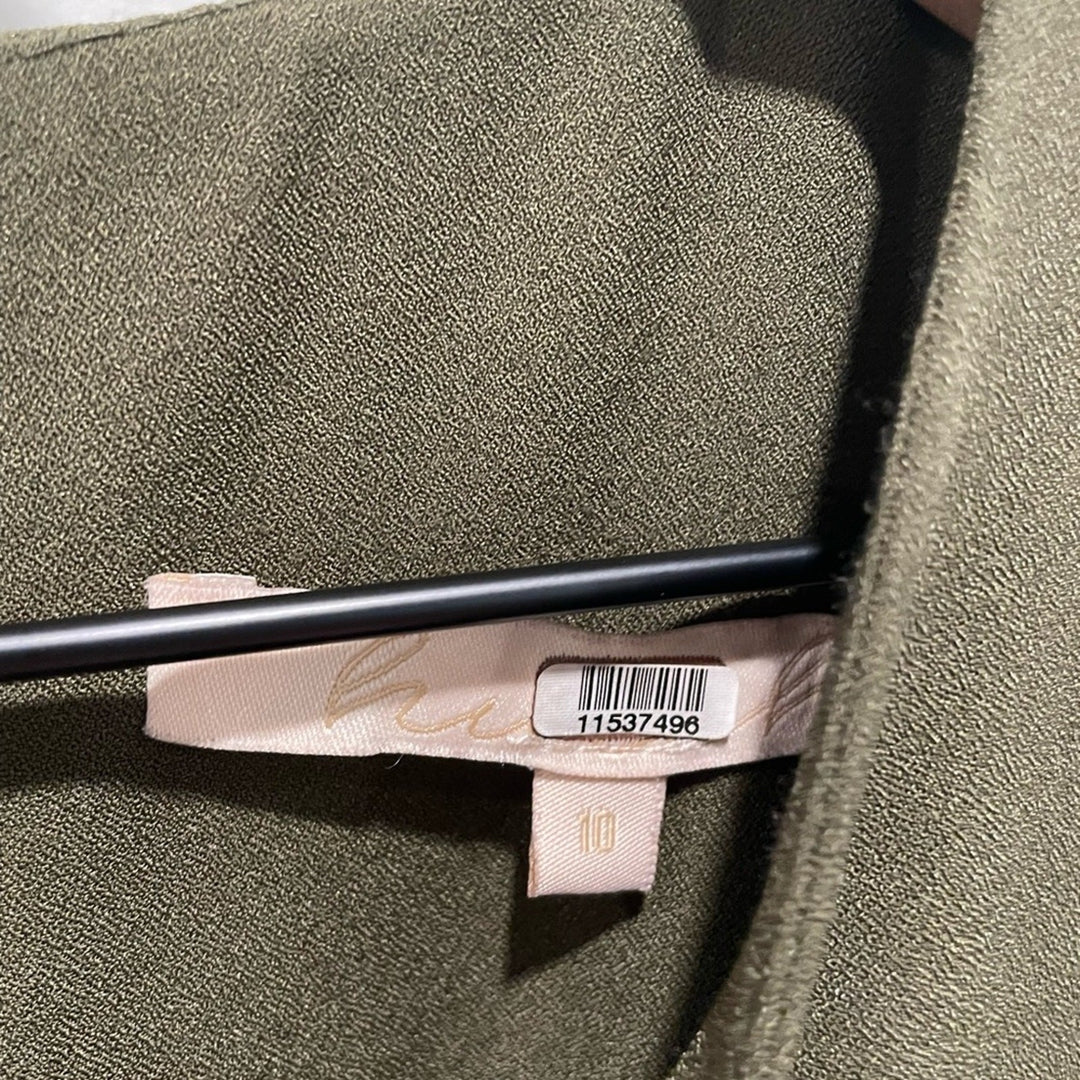 Hutch Olive Cami Tiered Dress Size 10