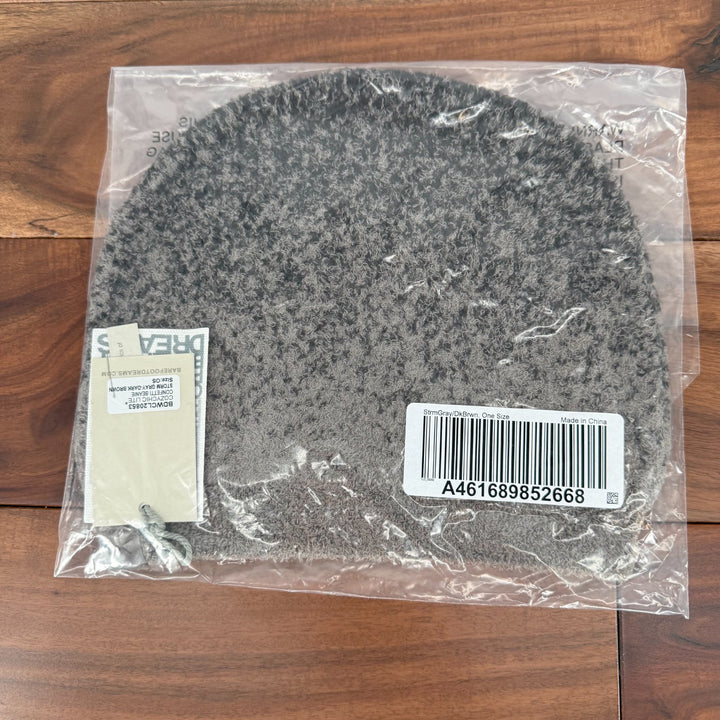 Barefoot Dreams CozyChic Lite Confetti Beanie Hat Women OS Gray Dark Brown