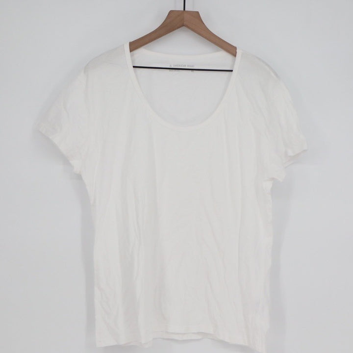 American Giant Women's Classic Cotton Scoop Tee Size XL