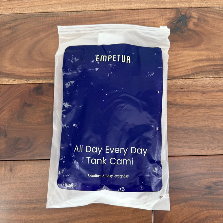 EMPETUA All Day Every Day Tank Cami Top XXL White Comfort Stretch