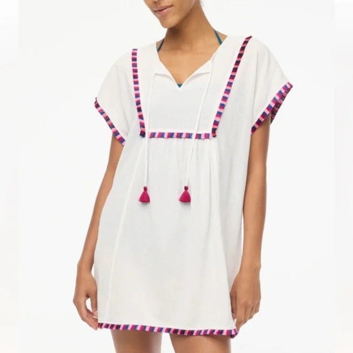 J.Crew Fringe Beach Tunic Size L