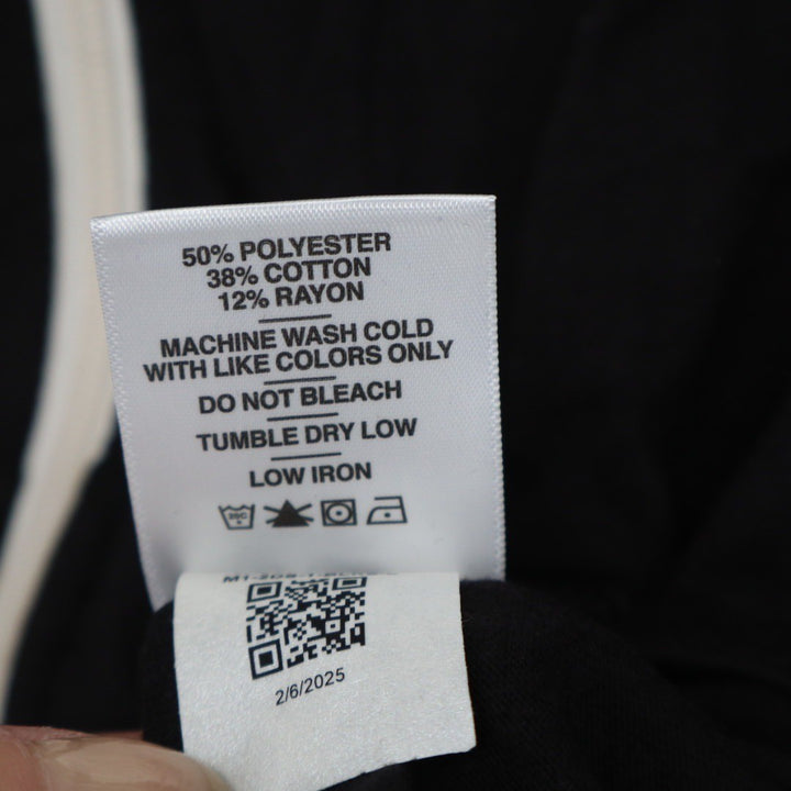 American Giant Black Full Zip Hoodie Made in USA Raglan Sleeve Size L