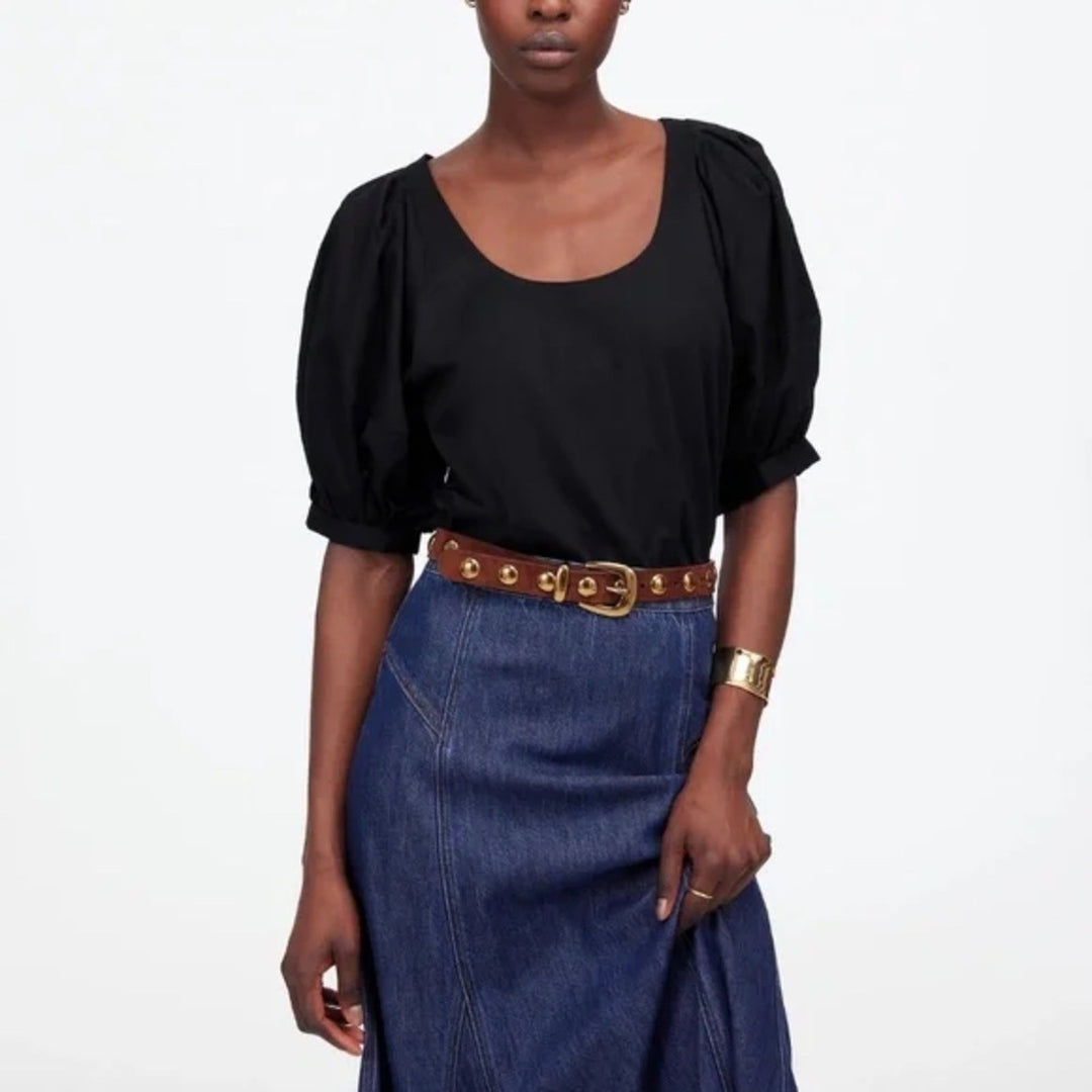 Madewell Relaxed Scoop Neck Short Sleeve Top Size L