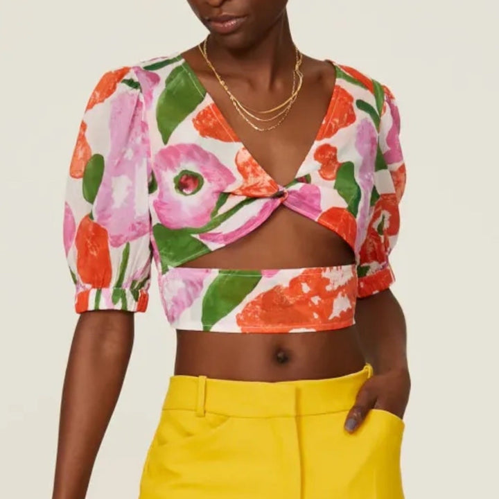 Banjanan Floral Aurora Top Size M