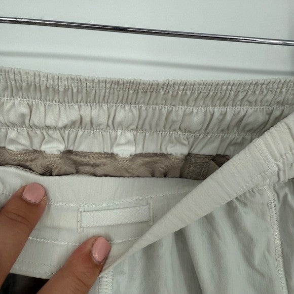 Lululemon Hotty Hot Shorts II Light Beige Women's Size 4 Running Athletic