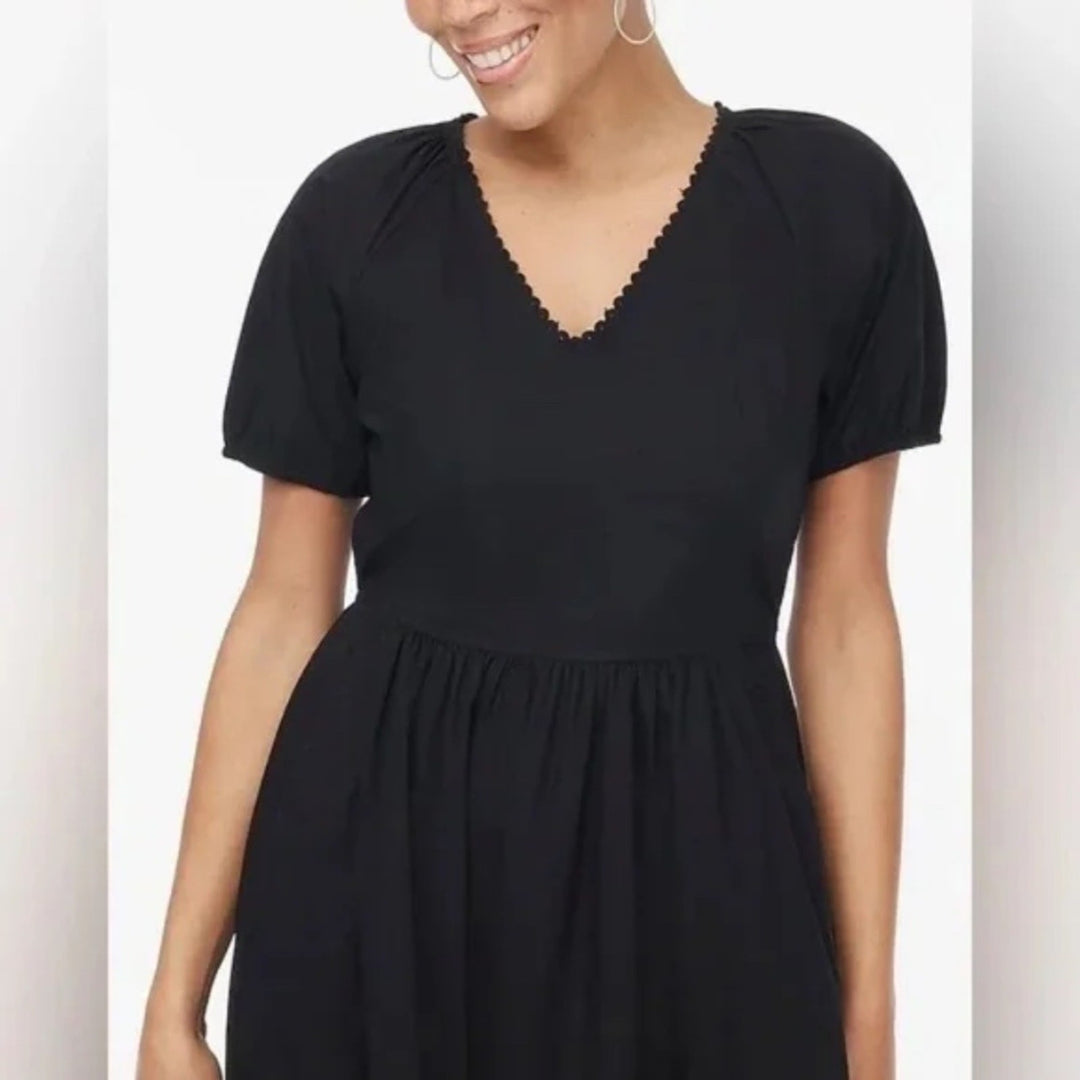 J.Crew Lace-Trim Midi Dress Size P2