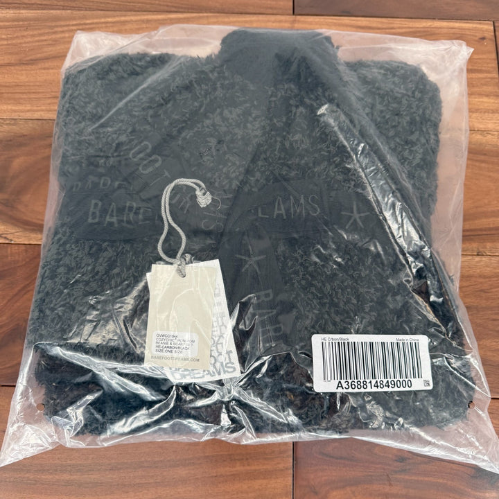 Barefoot Dreams CozyChic Pom Pom Beanie & Scarf Set Womens Carbon Black Warmer