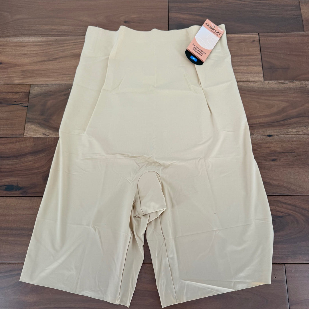 Shapermint Essentials Everyday Empower High Waisted Shaper Short XL Chai