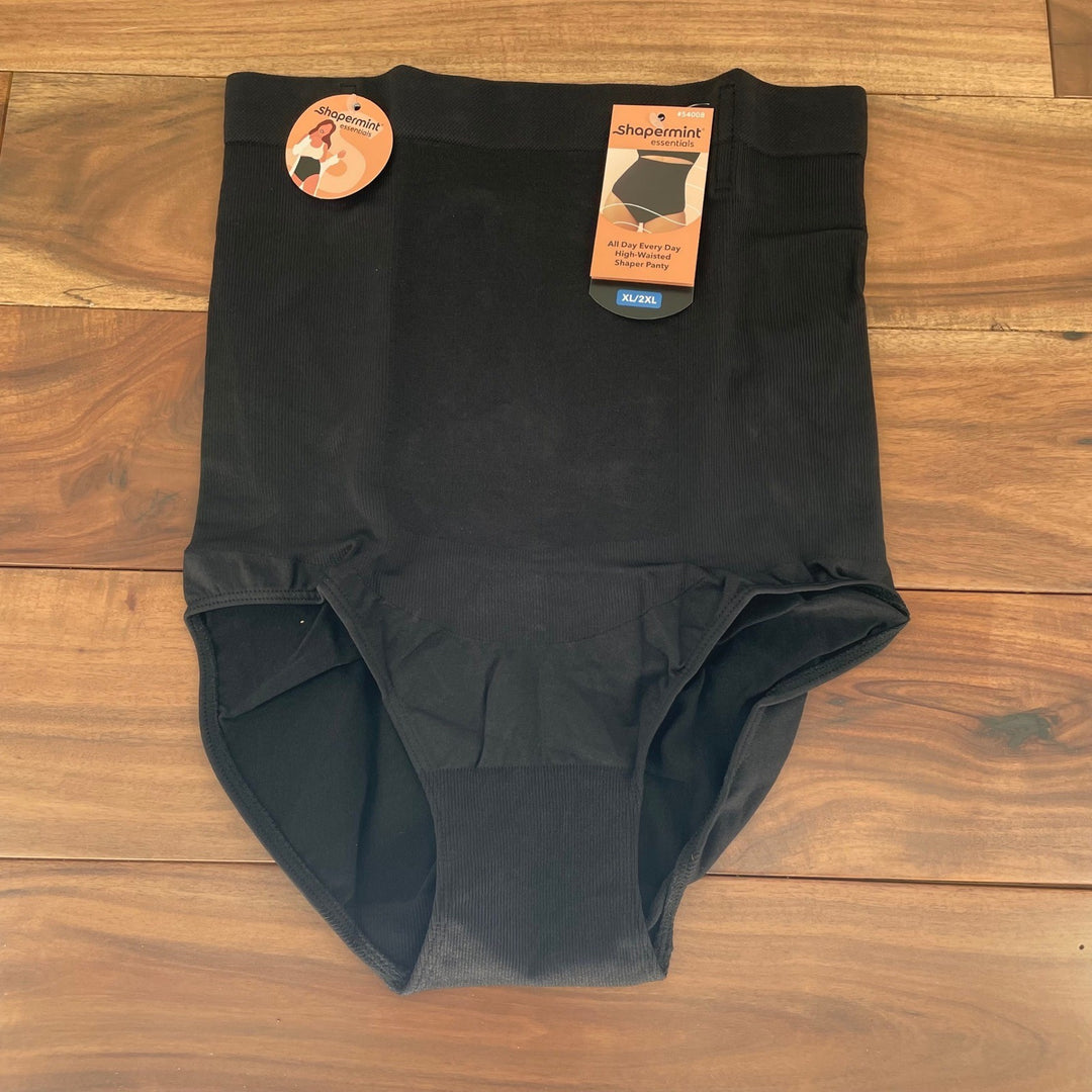 Shapermint Essentials All Day Every Day High Waisted Shaper Panty Black XLXXL