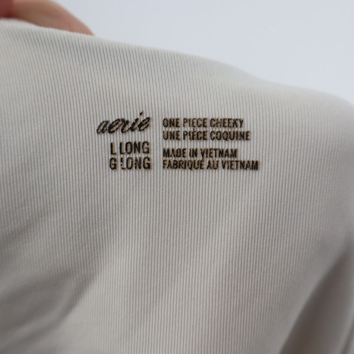 Aerie One Piece Cheeky Leopard Print Swimsuit Size L Long