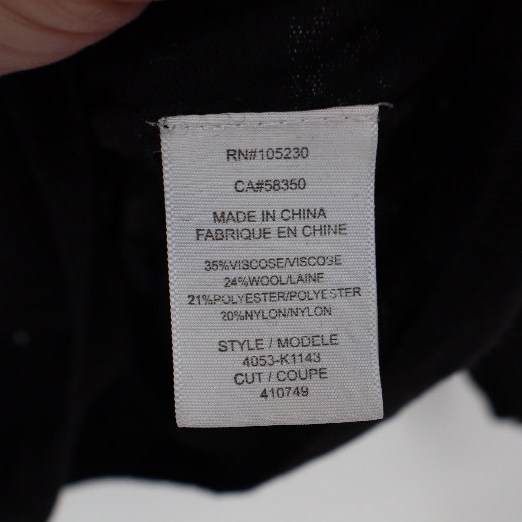 Joie Black Sparkle Sequin Embellished Crew Neck Sweater Size L