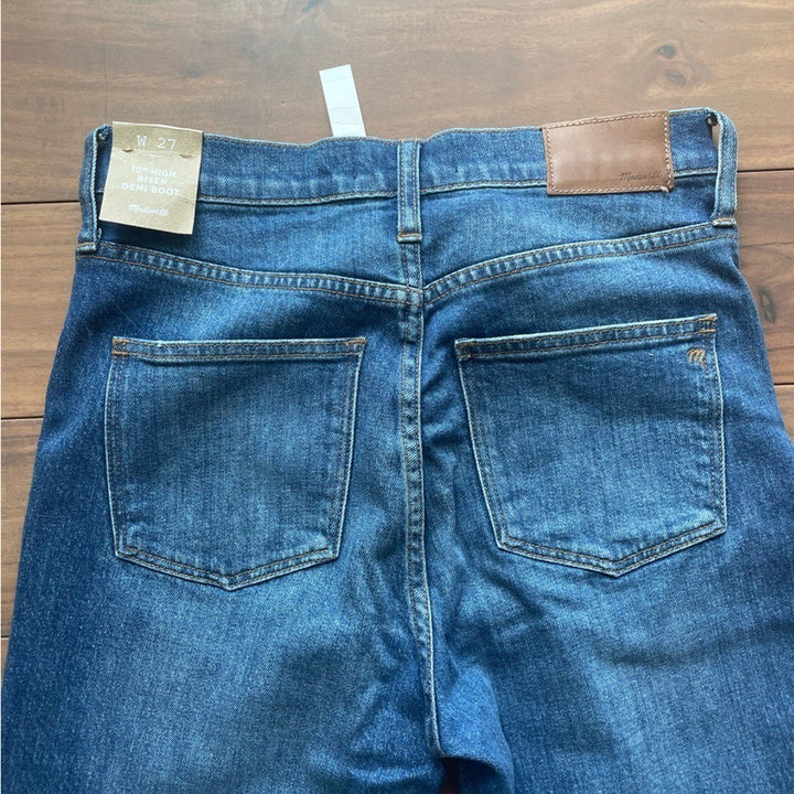 Madewell 10" High Riser Demi Boot Jeans Size 27
