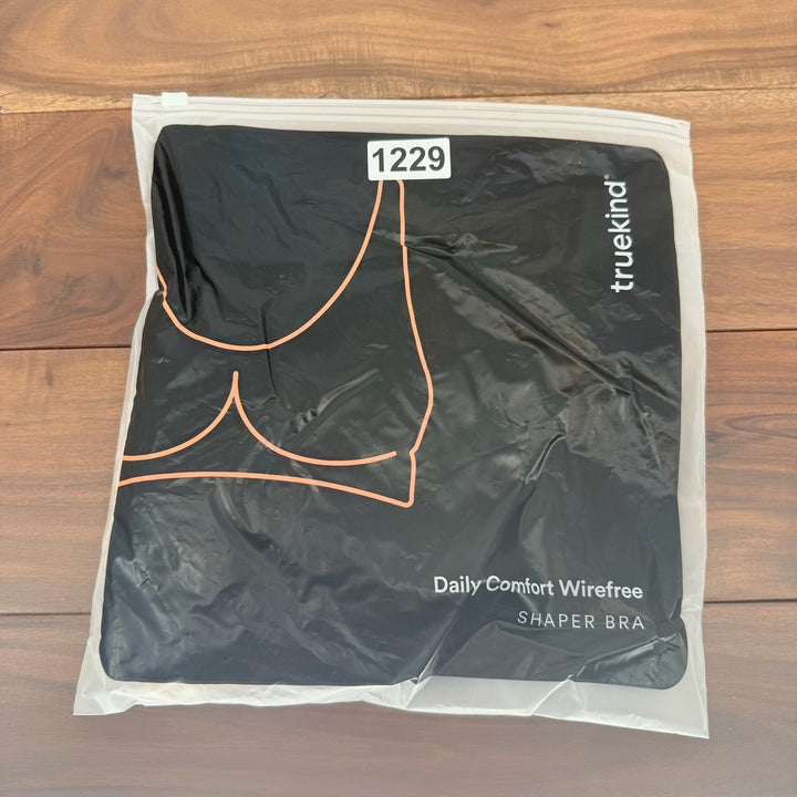 Trukind Daily Comfort Wirefree Shaper Bra Black XL Seamless Smoothing Comfort