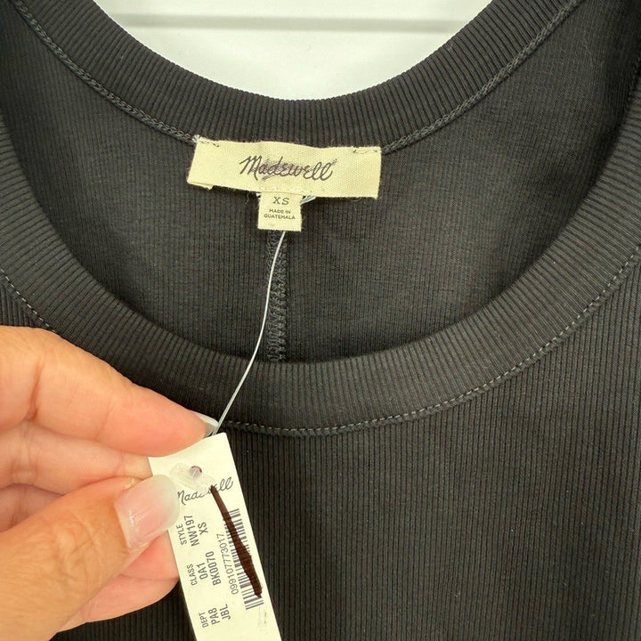 Madewell Regenerative Cotton Ribbed Scoopneck Tank Size XS