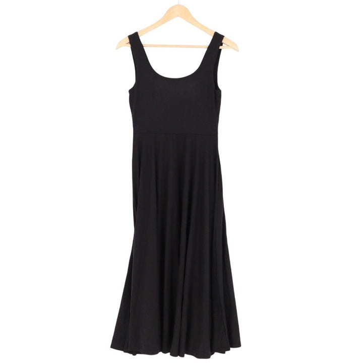 American Giant Black Sleeveless Tank Maxi Dress Size S Made in USA