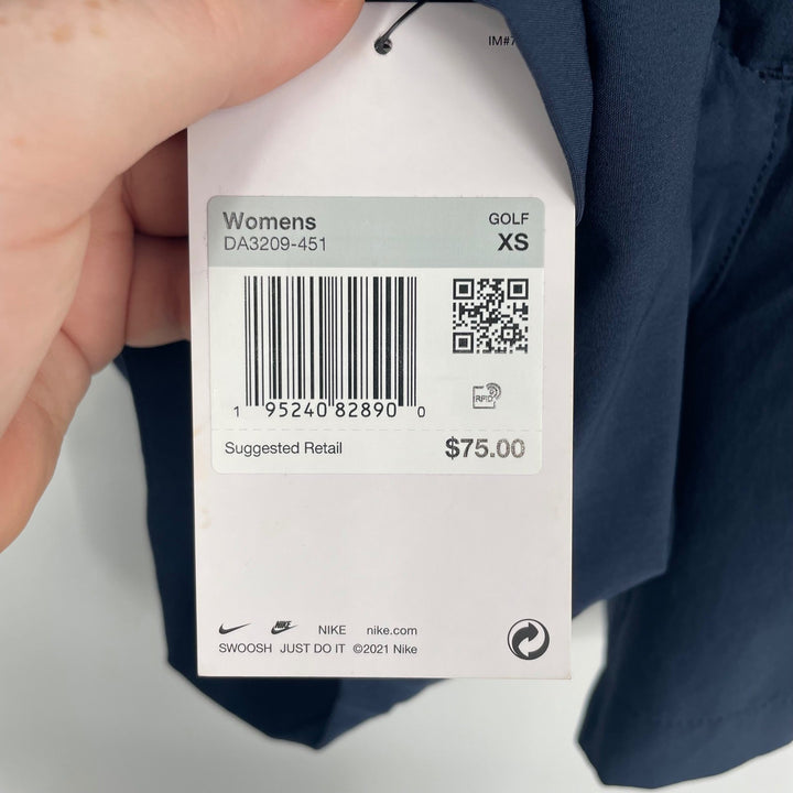 Nike Victory Golf Shorts Womens XS Navy Blue Dri-FIT Standard Fit Athletic