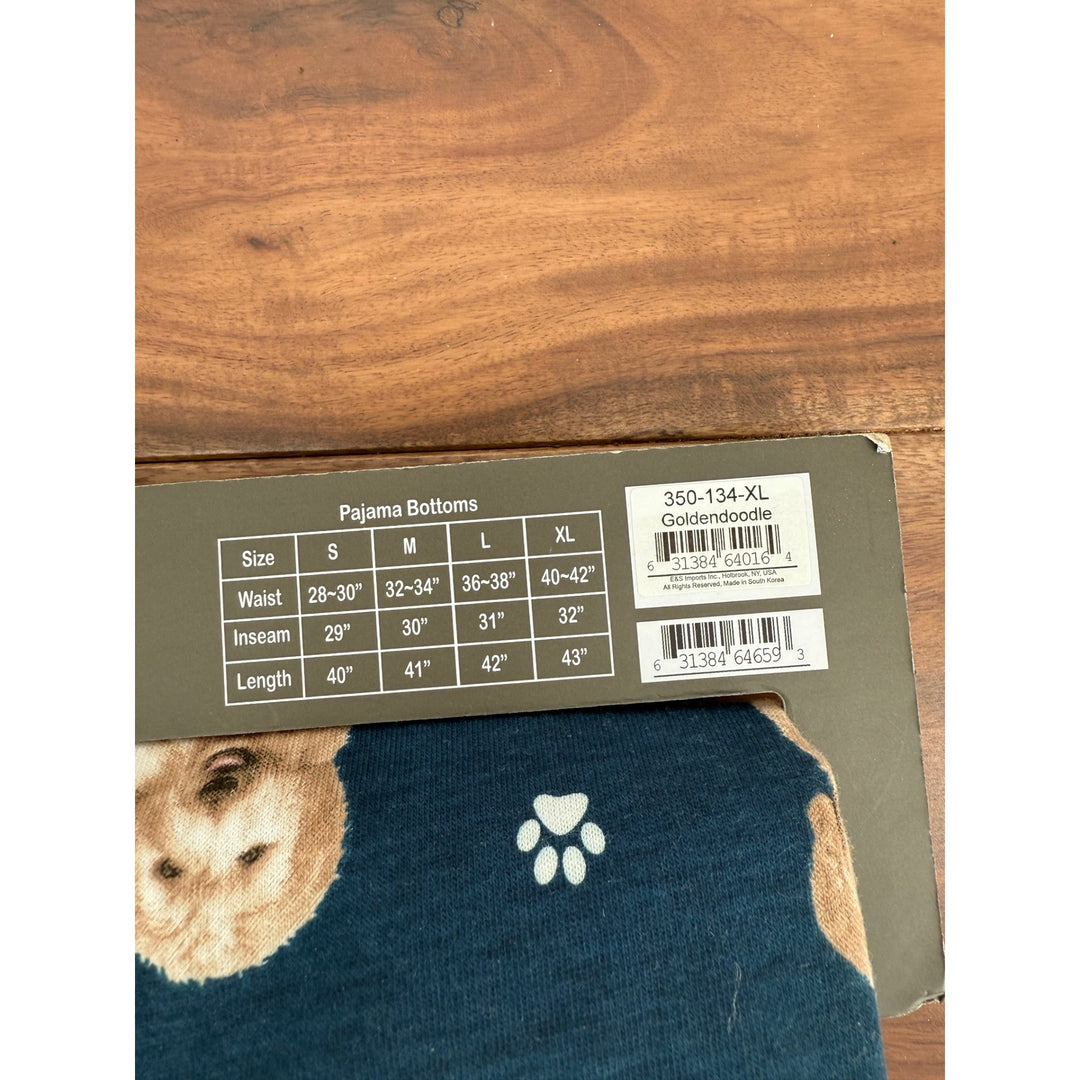 Comfies Unisex XL Blue Dog Pajama Pants Soft Comfortable Lounge Bottoms