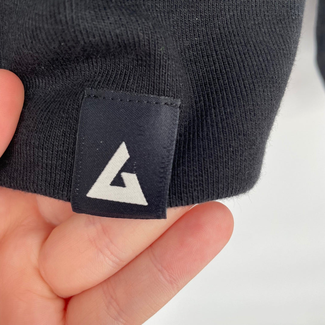 American Giant Black Full Zip Mock Neck Sweatshirt Jacket Mens XL Made USA