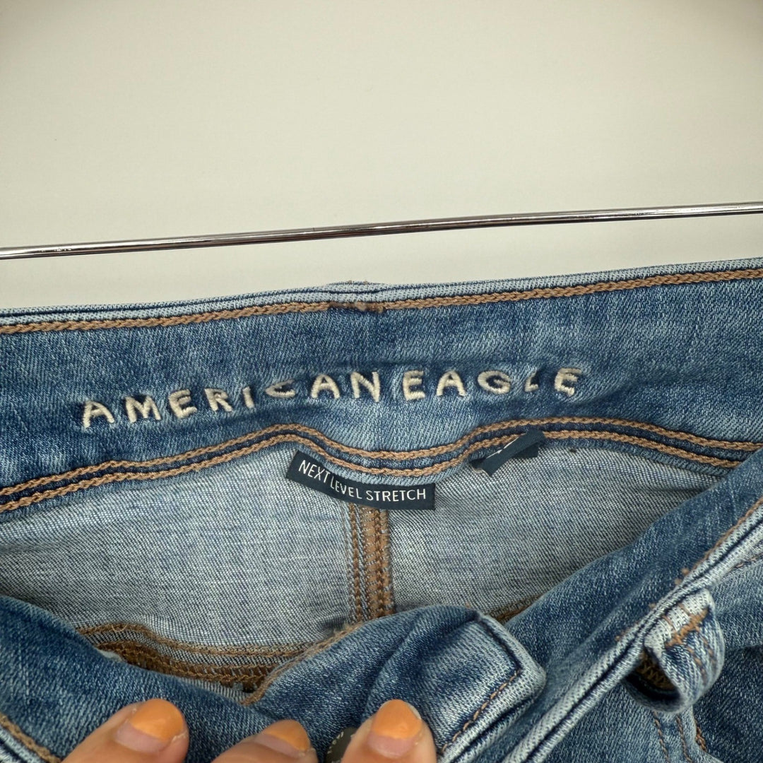 American Eagle Outfitters Bootcut Jeans Next Level Stretch Blue Denim Size 6