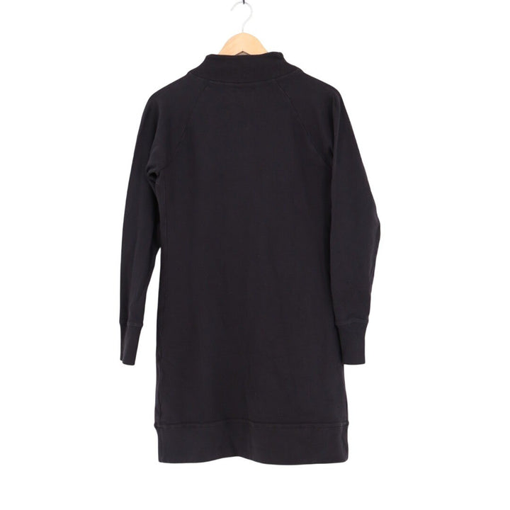 American Giant Black Sweatshirt Dress Size M Quarter Zip Made USA